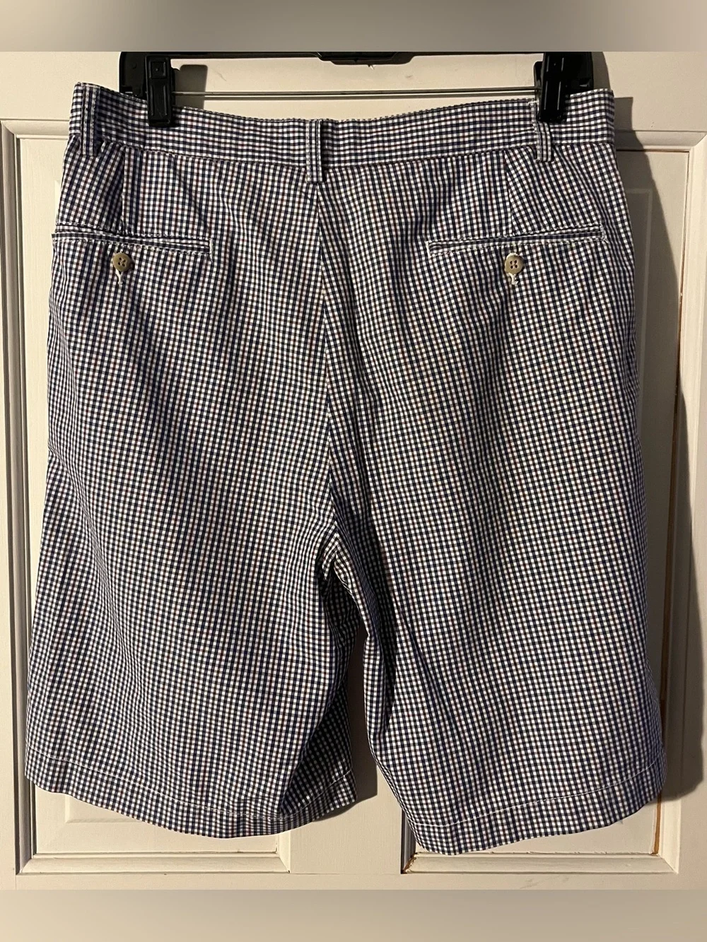 Polo Ralph Lauren Red, White And Blue Plaid Tyler Shorts Men’s Size 33